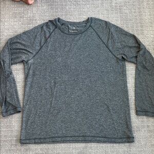 RHONE Men’s Reign Long Sleeve T shirt Charcoal Heather size XL